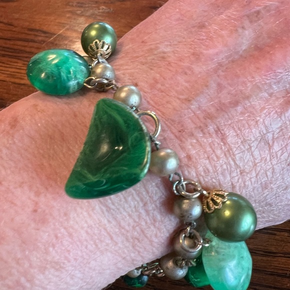 Vintage Green Zirconia Bracelet Set main image 1